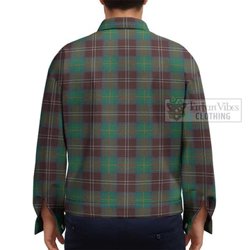 Chisholm Hunting Ancient Tartan Unisex Lapel Cotton Jacket