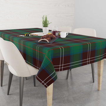 Chisholm Hunting Ancient Tartan Tablecloth with Family Crest