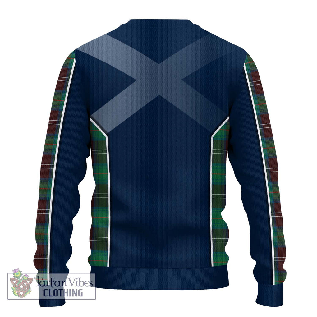 Chisholm Hunting Ancient Tartan Knitted Sweater with Family Crest and Lion Rampant Vibes Sport Style - Tartan Vibes Clothing