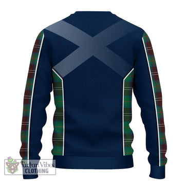 Chisholm Hunting Ancient Tartan Ugly Sweater with Family Crest and Lion Rampant Vibes Sport Style