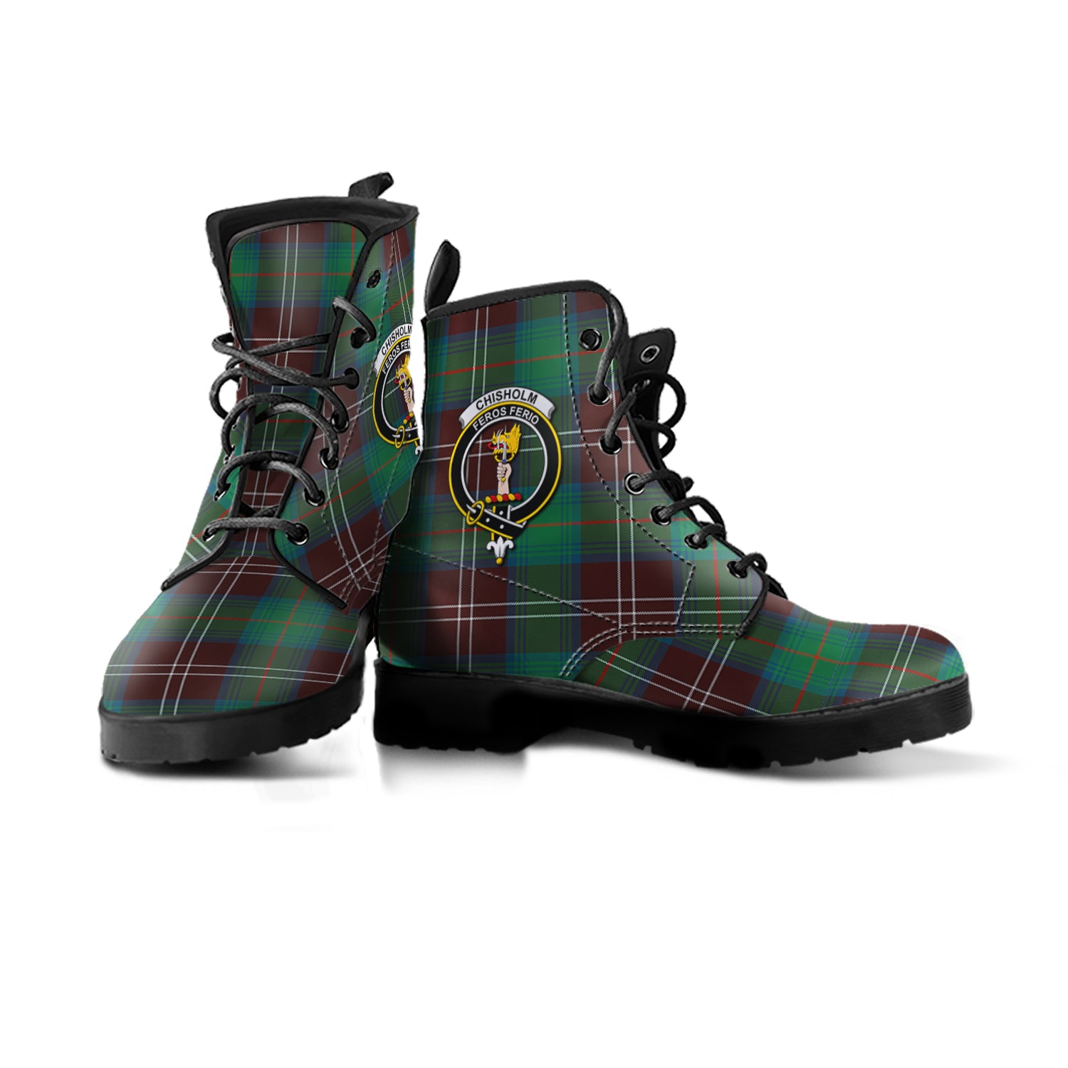 chisholm-hunting-ancient-tartan-leather-boots-with-family-crest