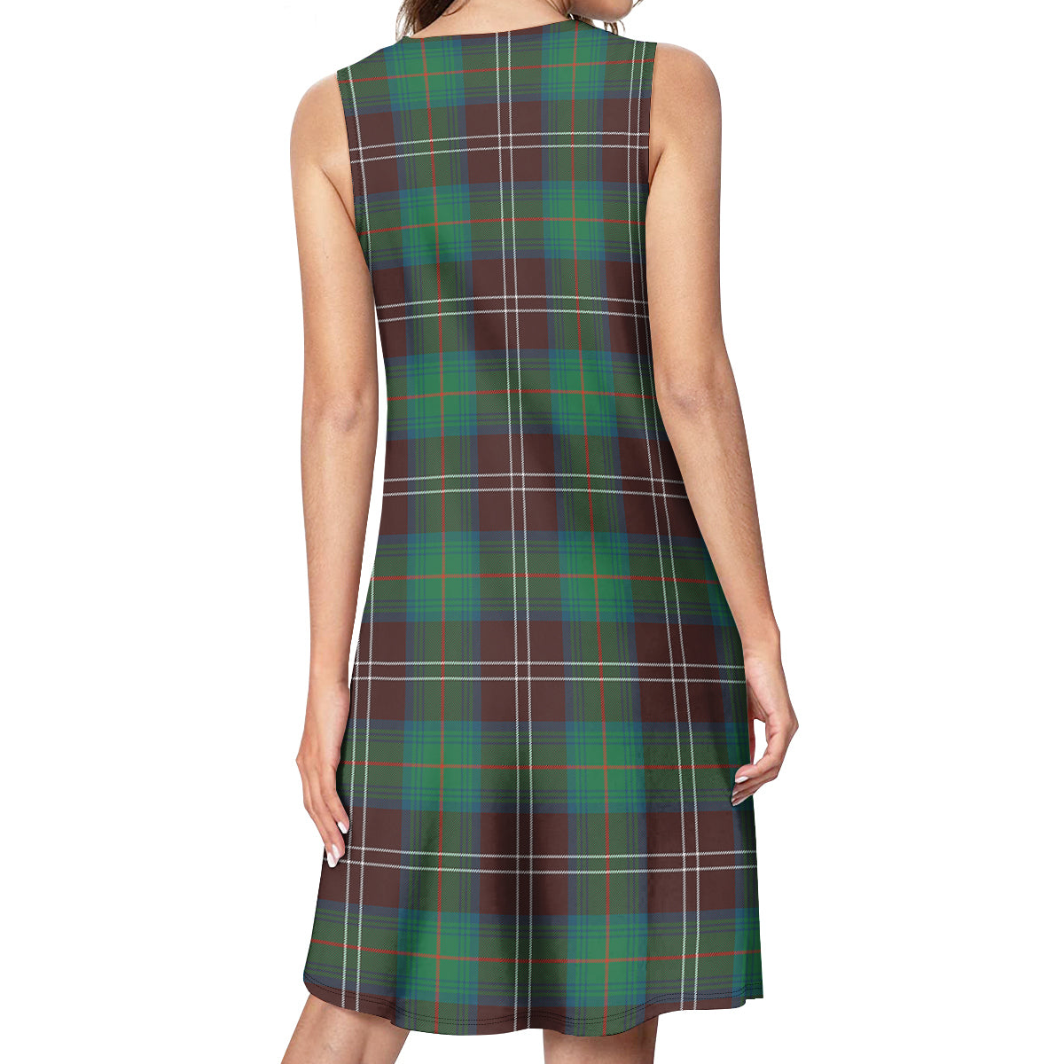 Chisholm Hunting Ancient Tartan Womens Casual Dresses - Tartanvibesclothing