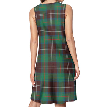 Chisholm Hunting Ancient Tartan Womens Casual Dresses