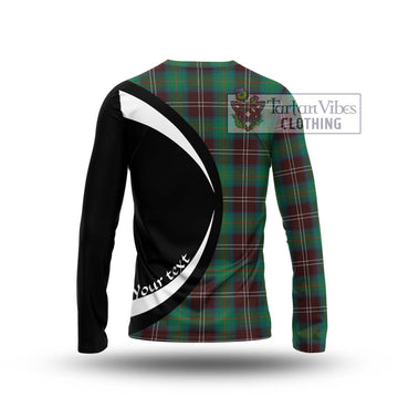 Chisholm Hunting Ancient Tartan Long Sleeve T-Shirt with Family Crest Circle Style