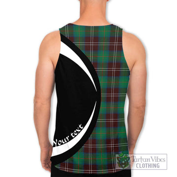 Chisholm Hunting Ancient Tartan Men's Tank Top with Family Crest Circle Style