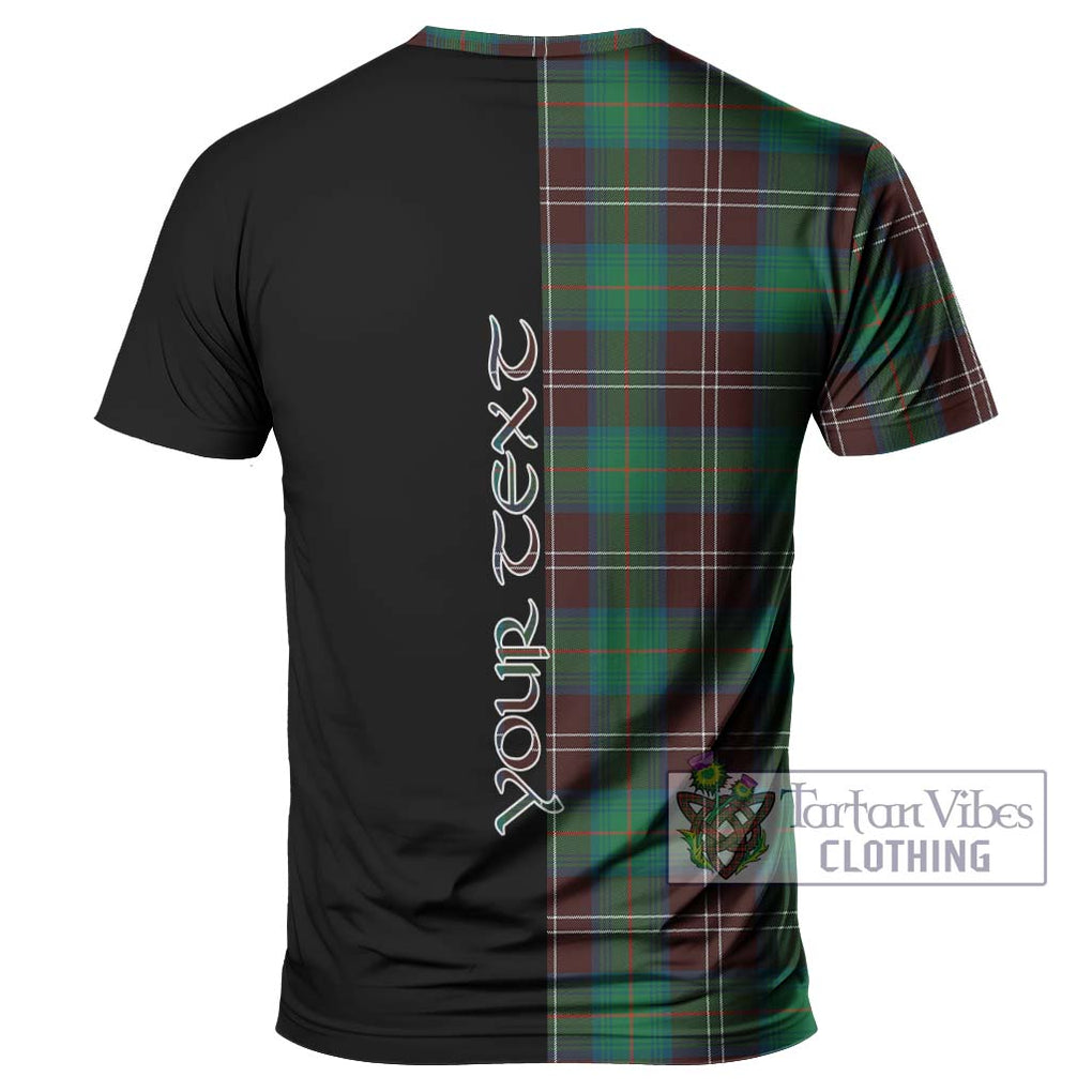 Chisholm Hunting Ancient Tartan T-Shirt with Family Crest and Half Of Me Style - Tartanvibesclothing Shop