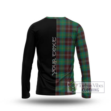 Chisholm Hunting Ancient Tartan Long Sleeve T-Shirt with Family Crest and Half Of Me Style