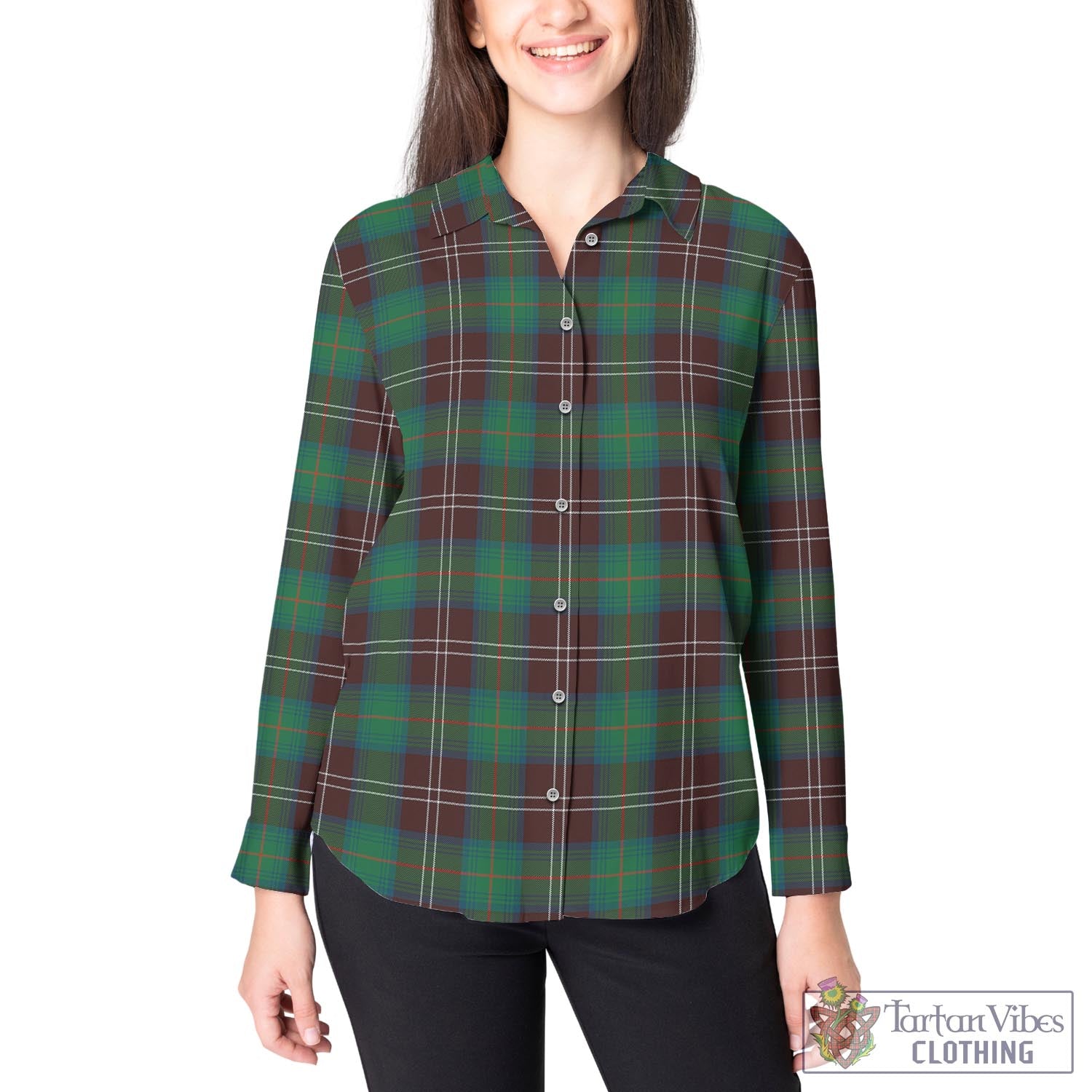 Chisholm Hunting Ancient Tartan Womens Casual Shirt