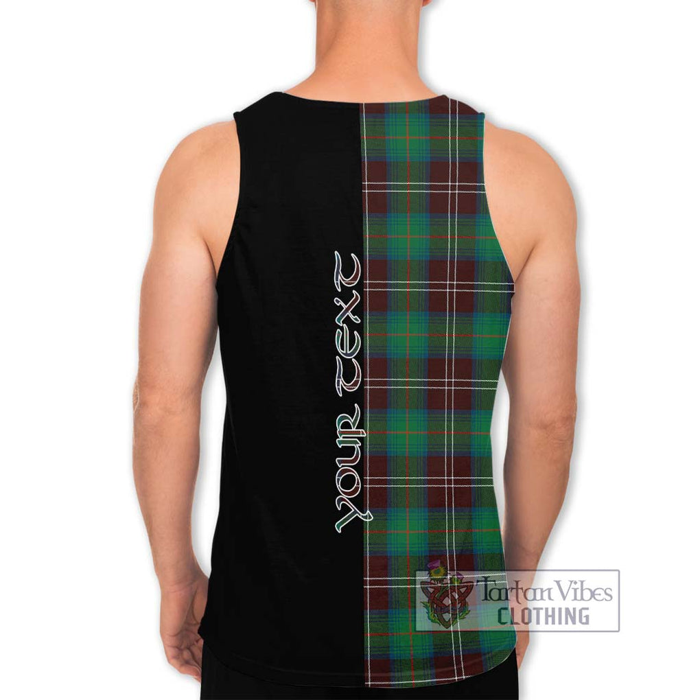 Chisholm Hunting Ancient Tartan Men's Tank Top with Family Crest and Half Of Me Style - Tartanvibesclothing Shop