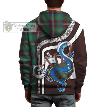 Chisholm Hunting Ancient Tartan Hoodie with Epic Bagpipe Style