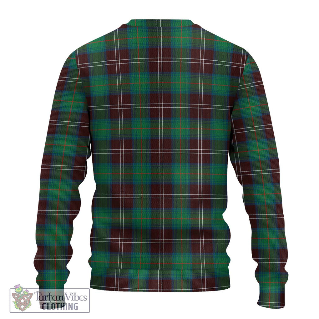 Chisholm Hunting Ancient Tartan Knitted Sweater with Family Crest DNA In Me Style - Tartanvibesclothing Shop