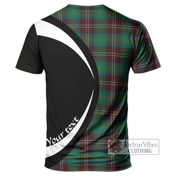 Chisholm Hunting Ancient Tartan T-Shirt with Family Crest Circle Style