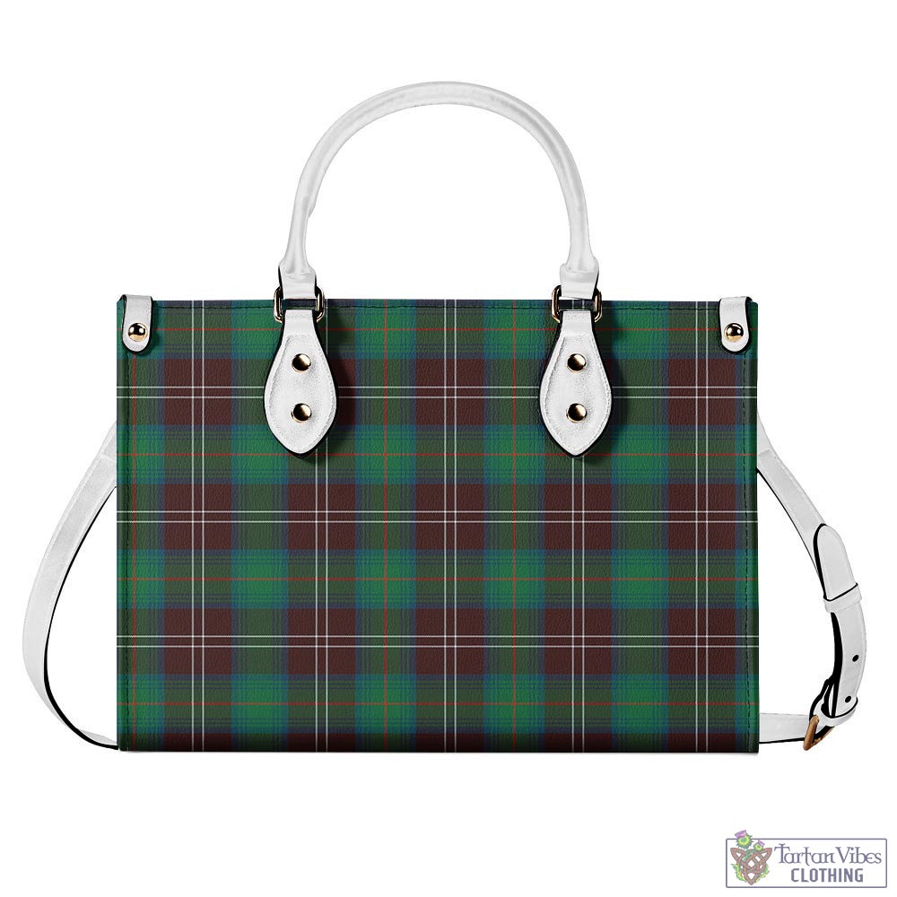 Tartan Vibes Clothing Chisholm Hunting Ancient Tartan Luxury Leather Handbags