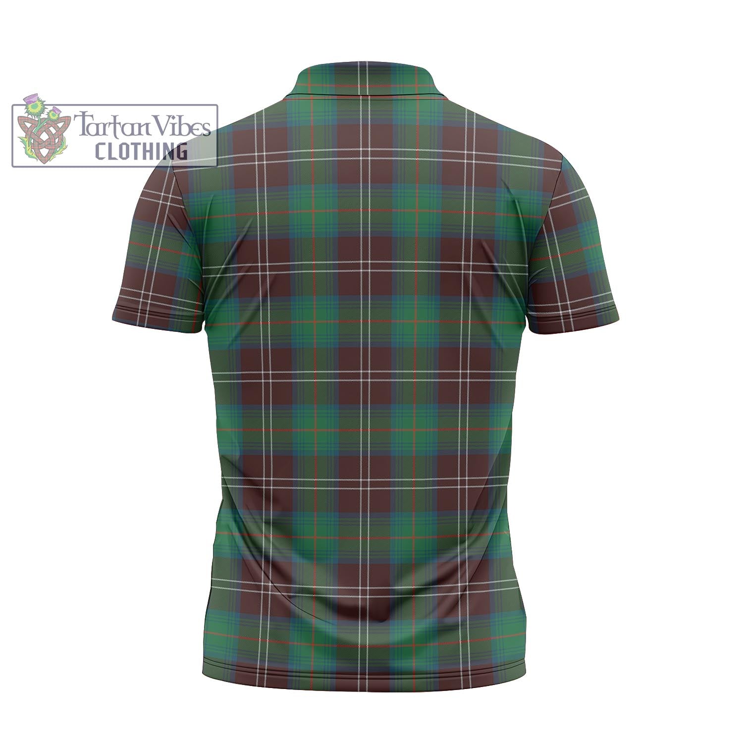 Tartan Vibes Clothing Chisholm Hunting Ancient Tartan Zipper Polo Shirt with Family Crest