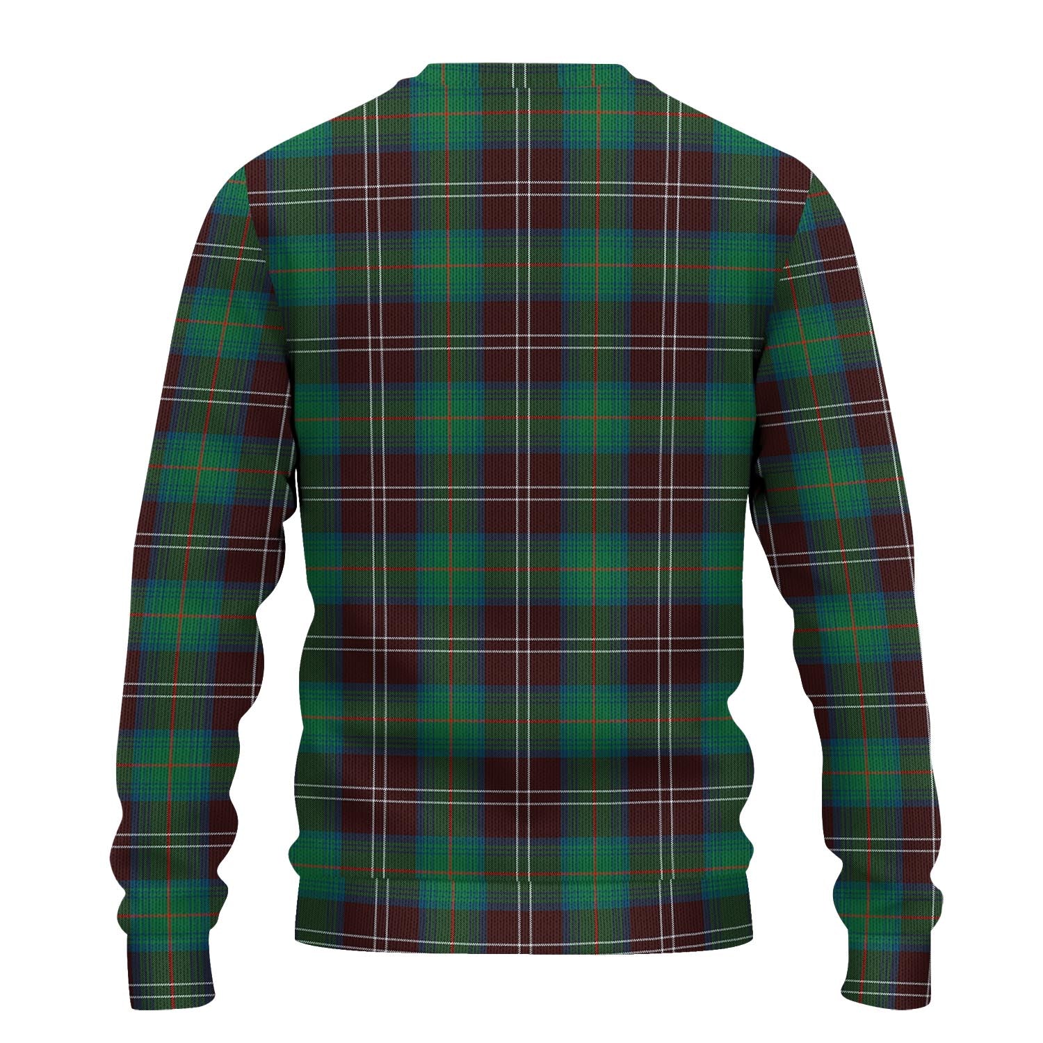 Chisholm Hunting Ancient Tartan Knitted Sweater with Family Crest - Tartanvibesclothing