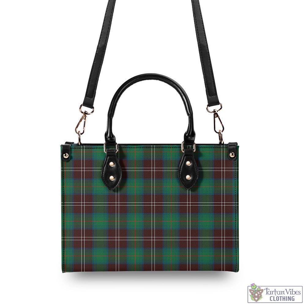 Tartan Vibes Clothing Chisholm Hunting Ancient Tartan Luxury Leather Handbags