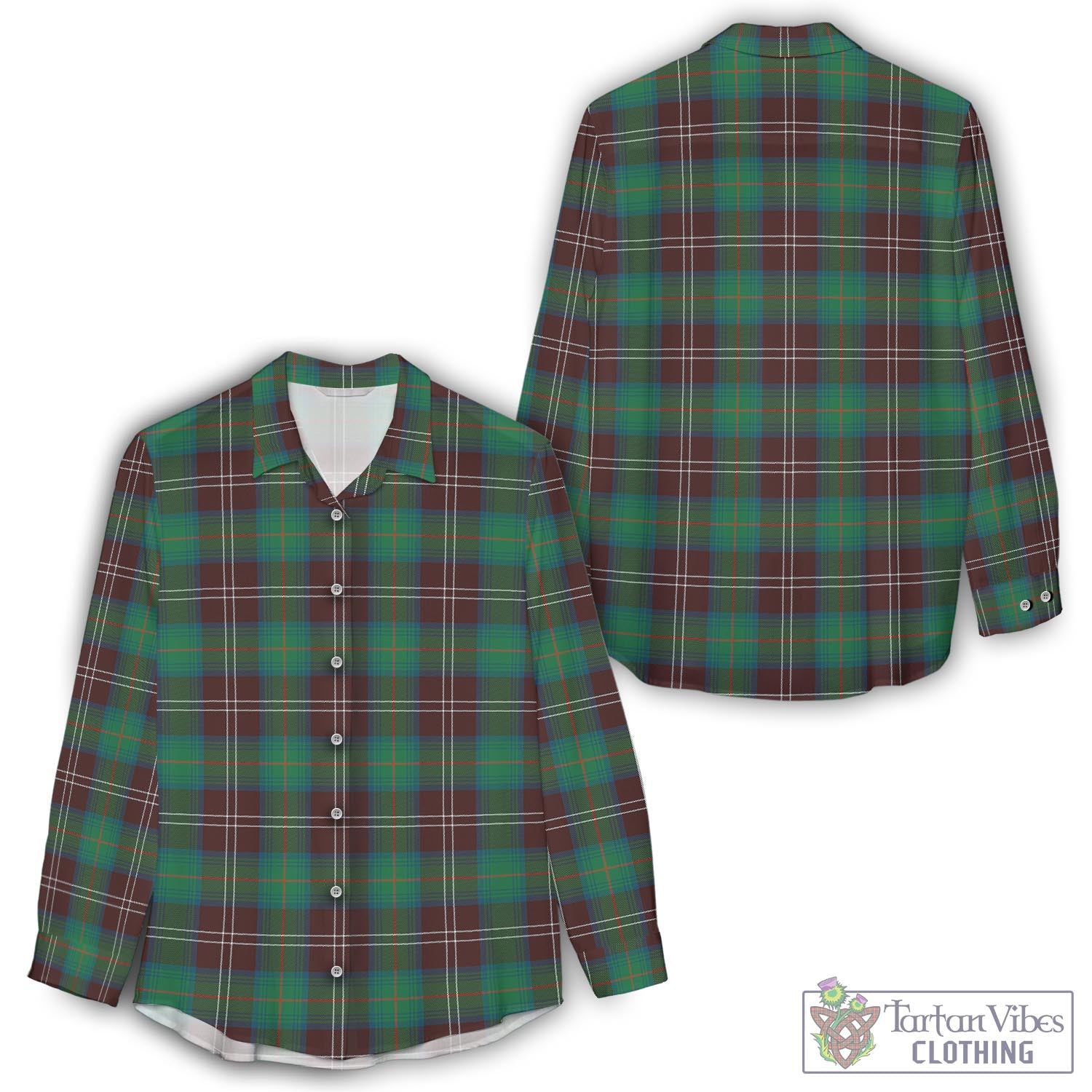 Chisholm Hunting Ancient Tartan Womens Casual Shirt