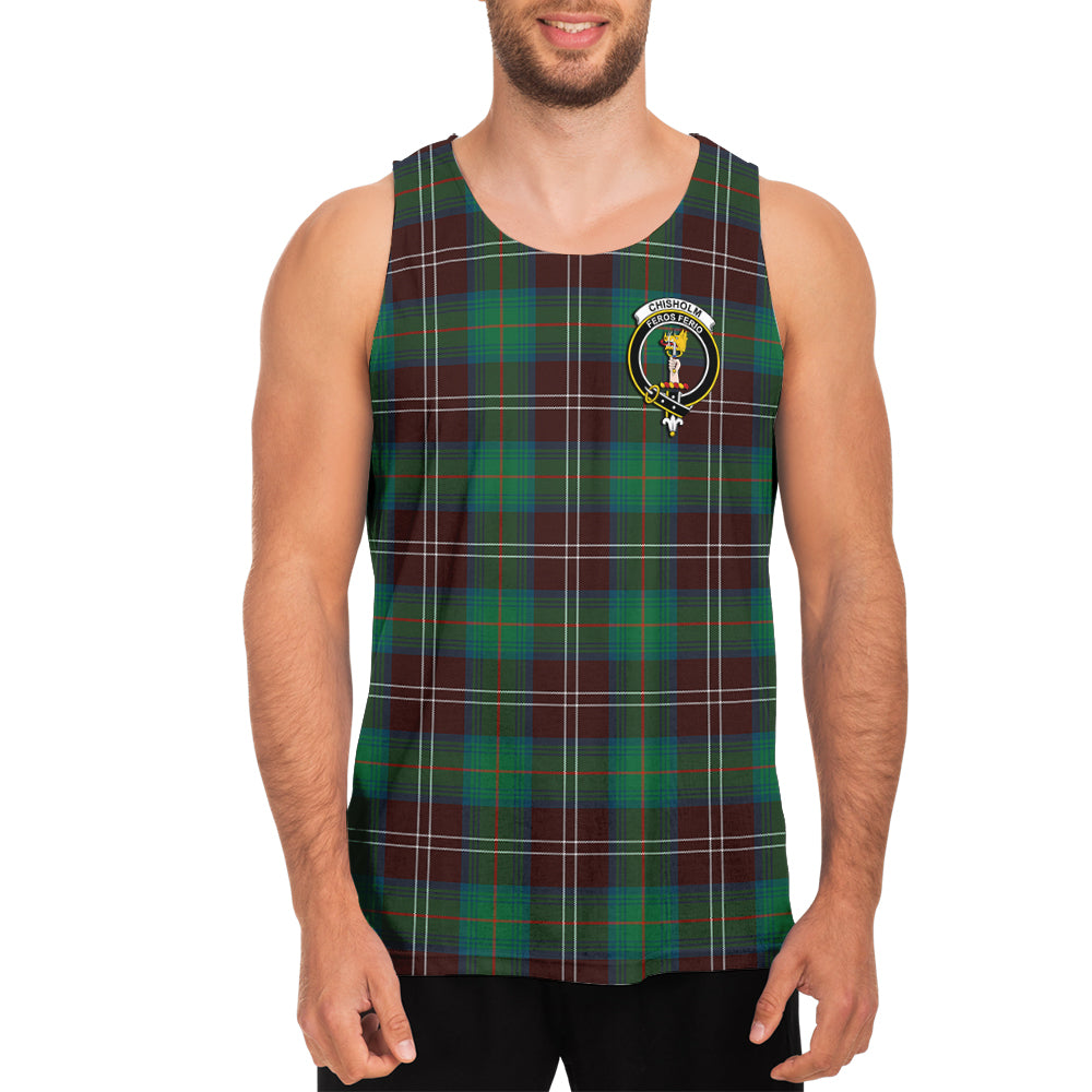 chisholm-hunting-ancient-tartan-mens-tank-top-with-family-crest