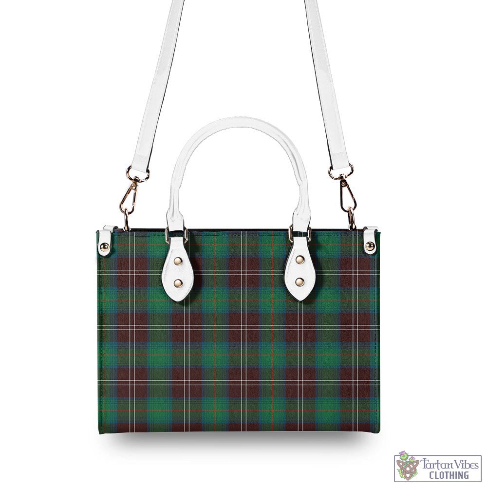 Tartan Vibes Clothing Chisholm Hunting Ancient Tartan Luxury Leather Handbags