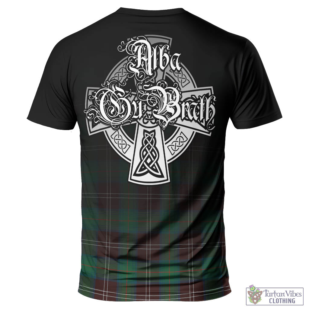 Tartan Vibes Clothing Chisholm Hunting Ancient Tartan T-Shirt Featuring Alba Gu Brath Family Crest Celtic Inspired