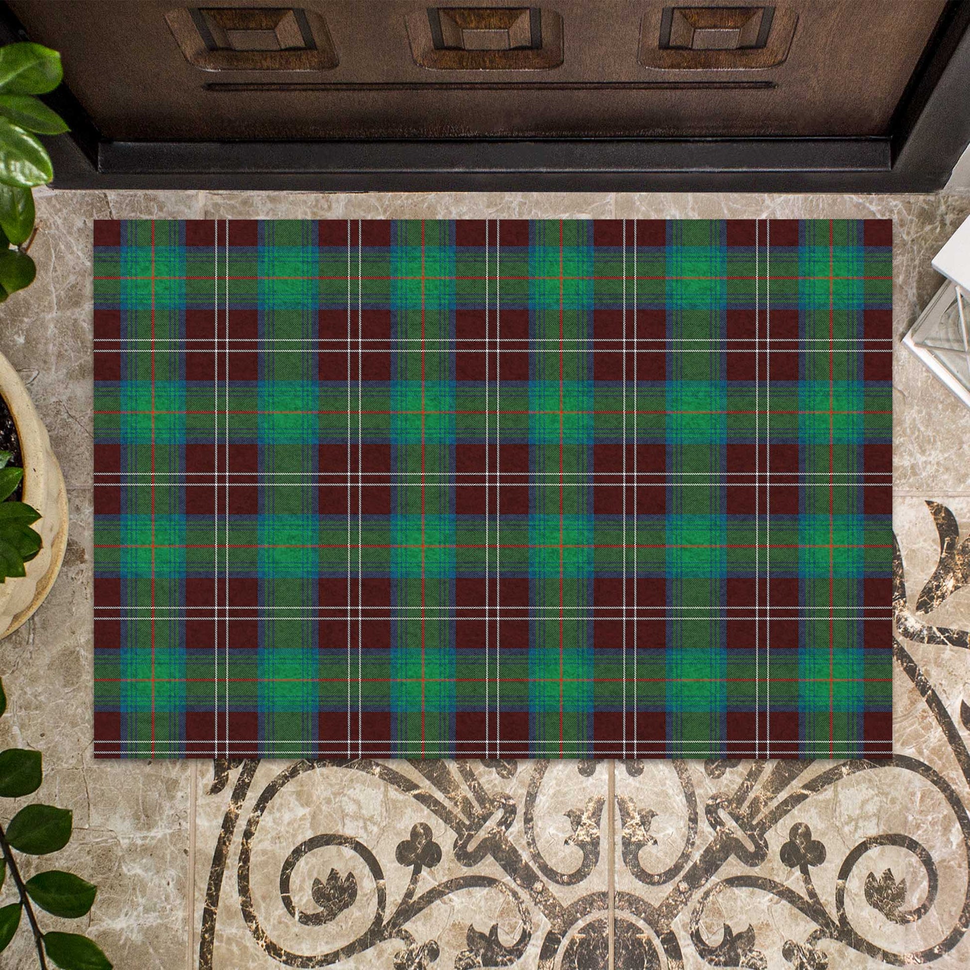 Chisholm Hunting Ancient Tartan Door Mat - Tartanvibesclothing