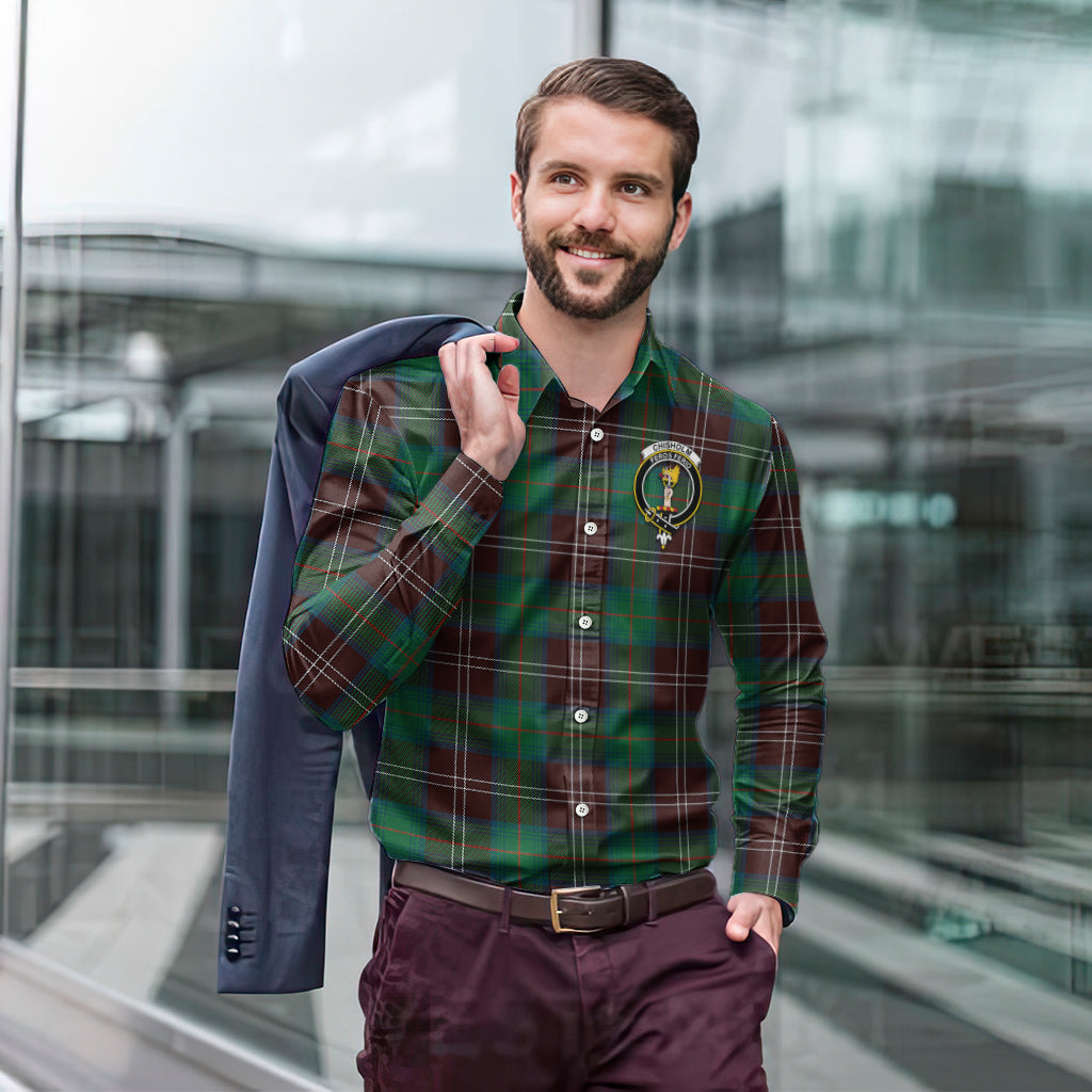 chisholm-hunting-ancient-tartan-long-sleeve-button-up-shirt-with-family-crest