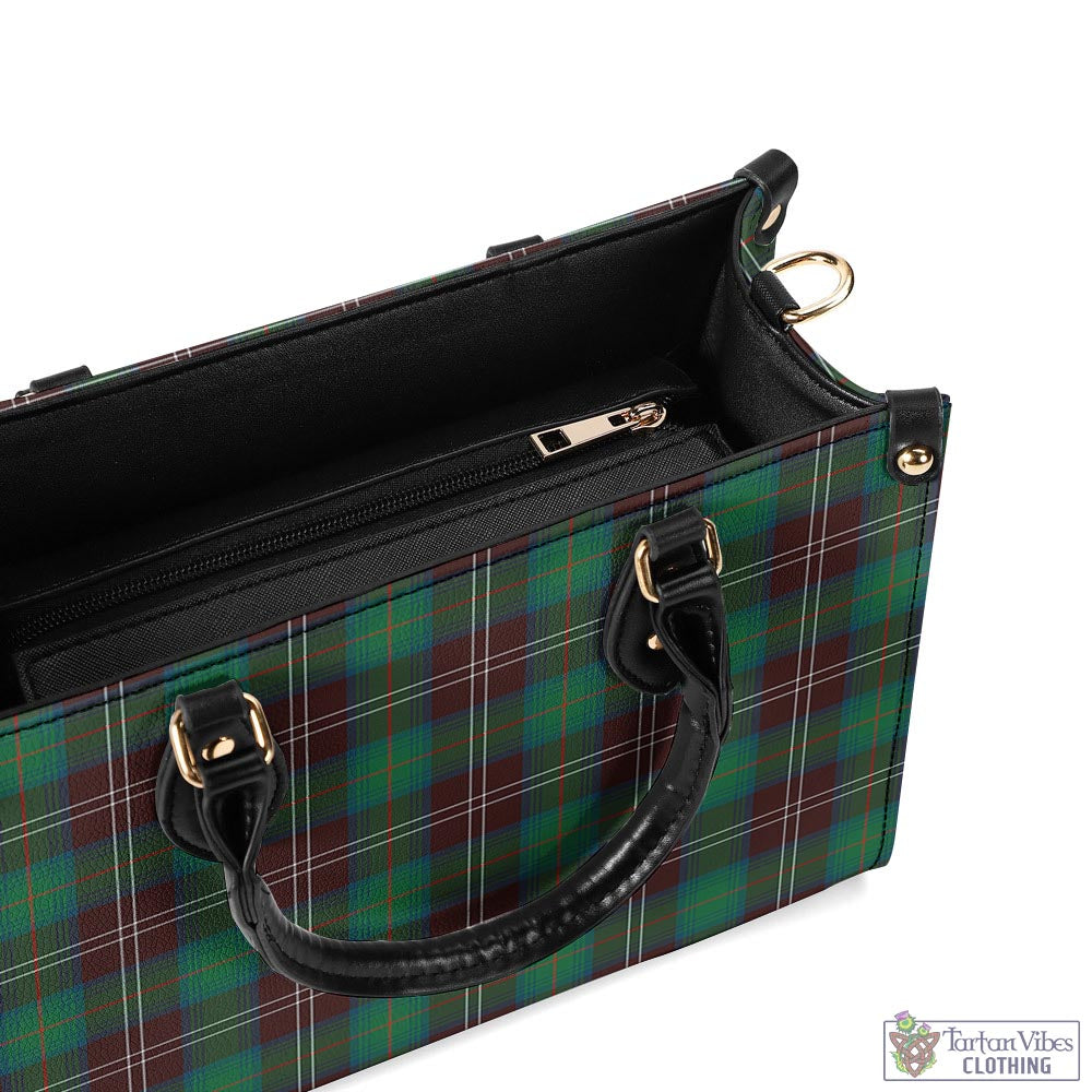 Tartan Vibes Clothing Chisholm Hunting Ancient Tartan Luxury Leather Handbags