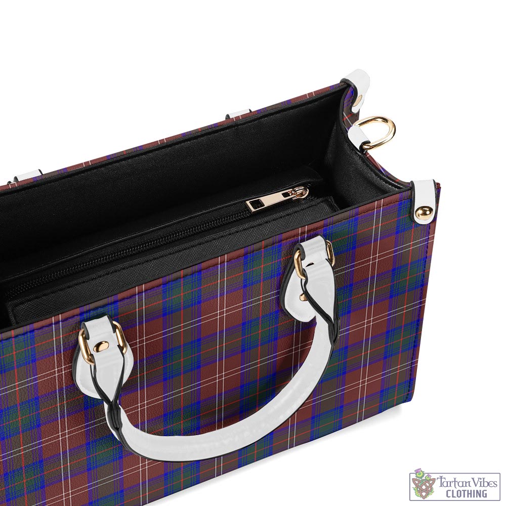 Tartan Vibes Clothing Chisholm Hunting Modern Tartan Luxury Leather Handbags