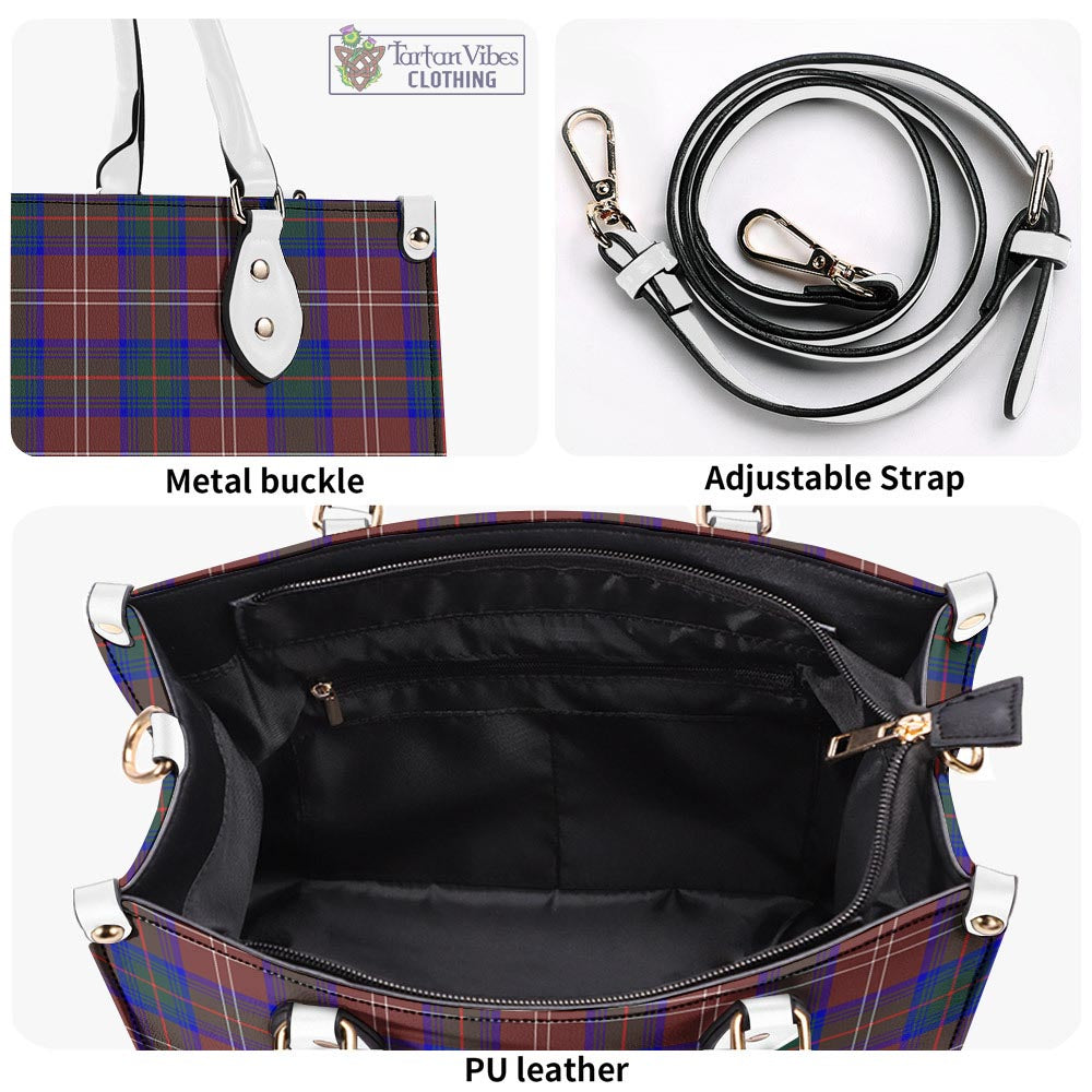 Tartan Vibes Clothing Chisholm Hunting Modern Tartan Luxury Leather Handbags