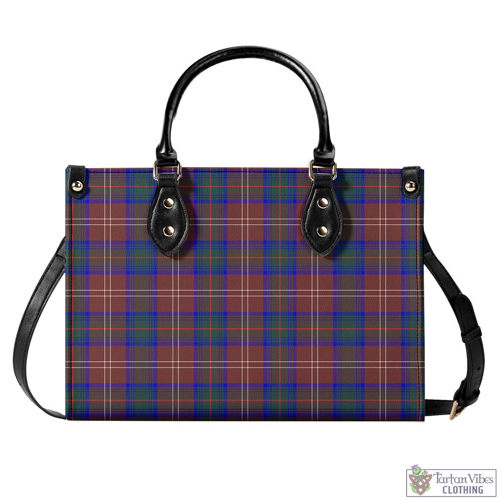 Tartan Vibes Clothing Chisholm Hunting Modern Tartan Luxury Leather Handbags