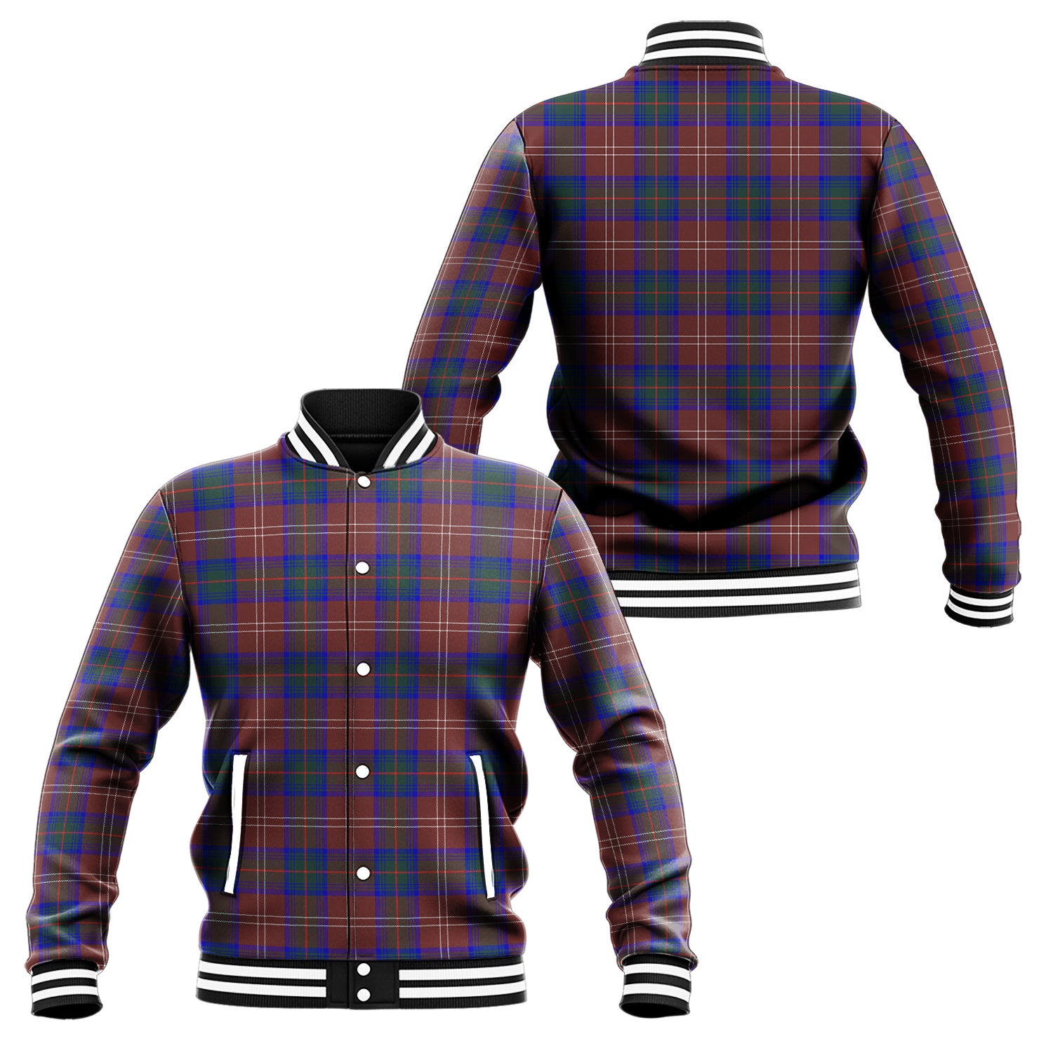 Chisholm Hunting Modern Tartan Baseball Jacket Unisex - Tartan Vibes Clothing