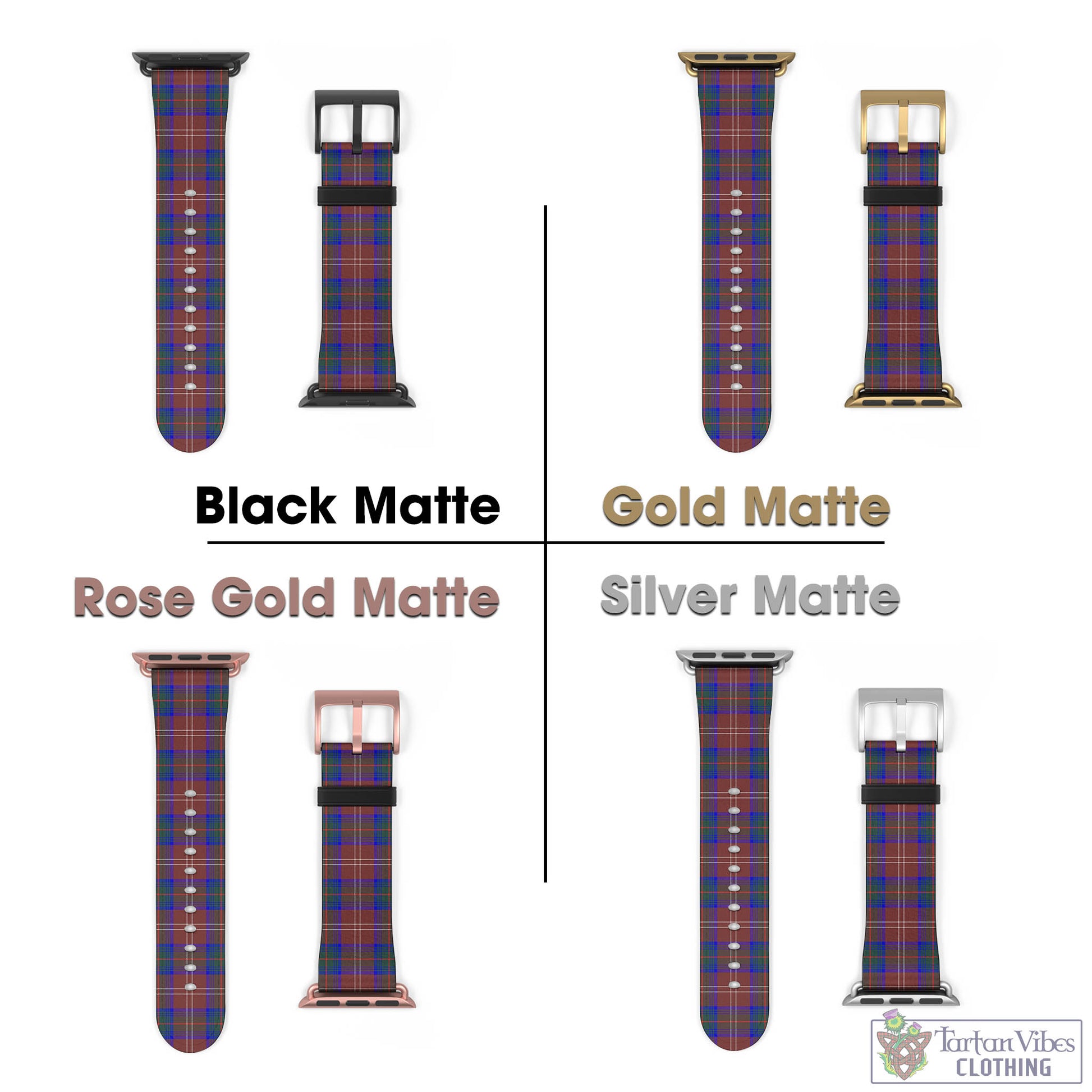 Tartan Vibes Clothing Chisholm Hunting Modern Tartan Watch Band