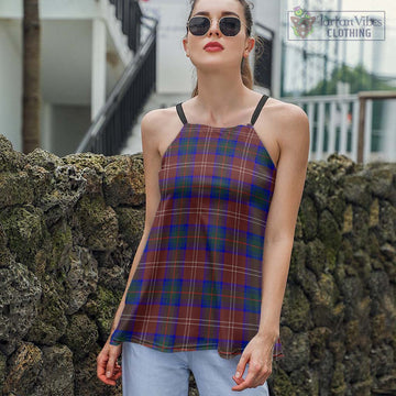 Chisholm Hunting Modern Tartan Loose Halter Neck Camisole