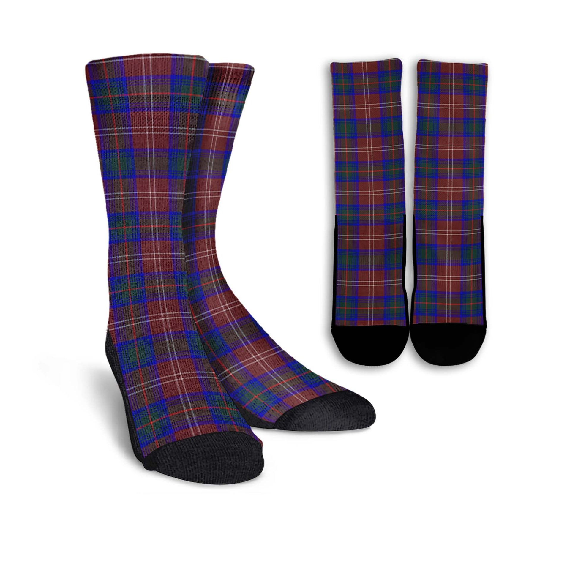 Chisholm Hunting Modern Tartan Crew Socks - Tartanvibesclothing