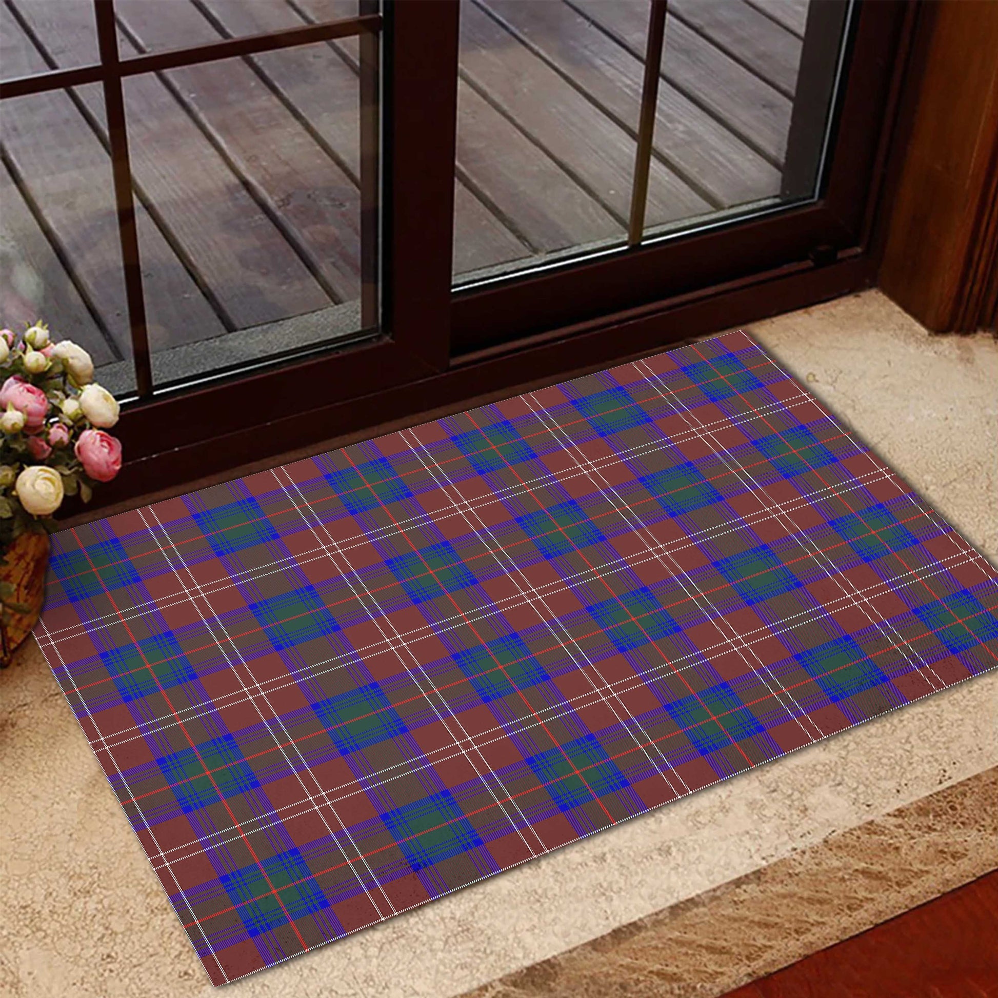 Chisholm Hunting Modern Tartan Door Mat - Tartanvibesclothing