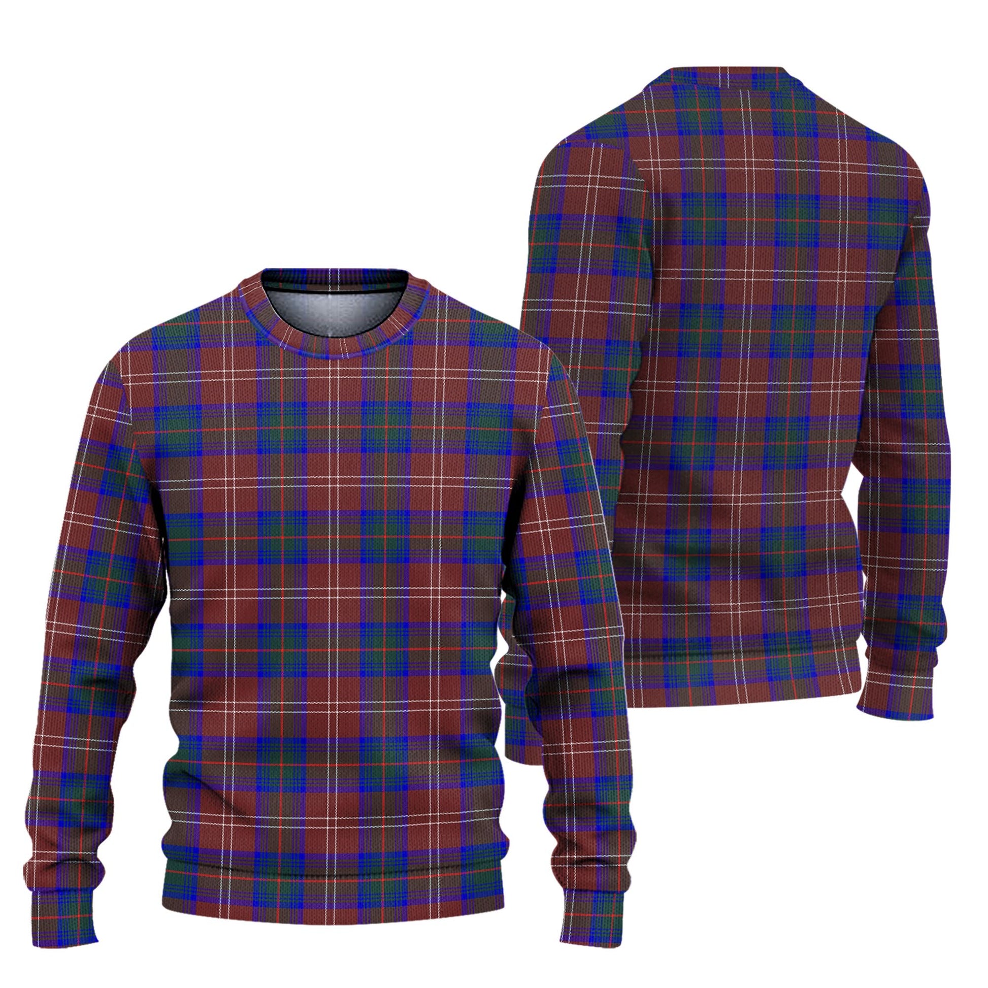 Chisholm Hunting Modern Tartan Knitted Sweater Unisex - Tartanvibesclothing