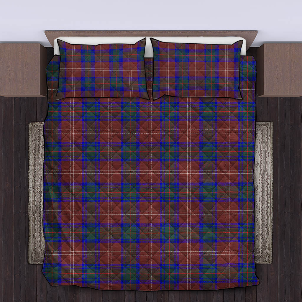 Chisholm Hunting Modern Tartan Quilt Bed Set King - Tartan Vibes Clothing