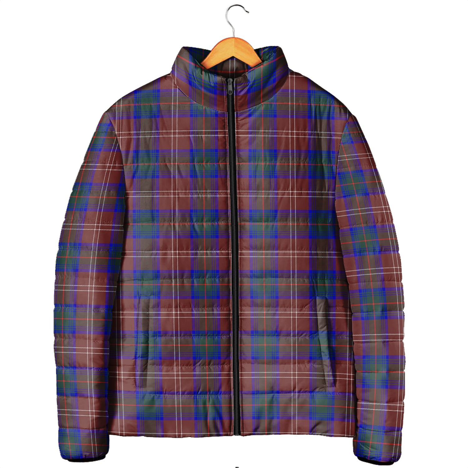 Chisholm Hunting Modern Tartan Padded Jacket Men's Padded Jacket - Tartan Vibes Clothing