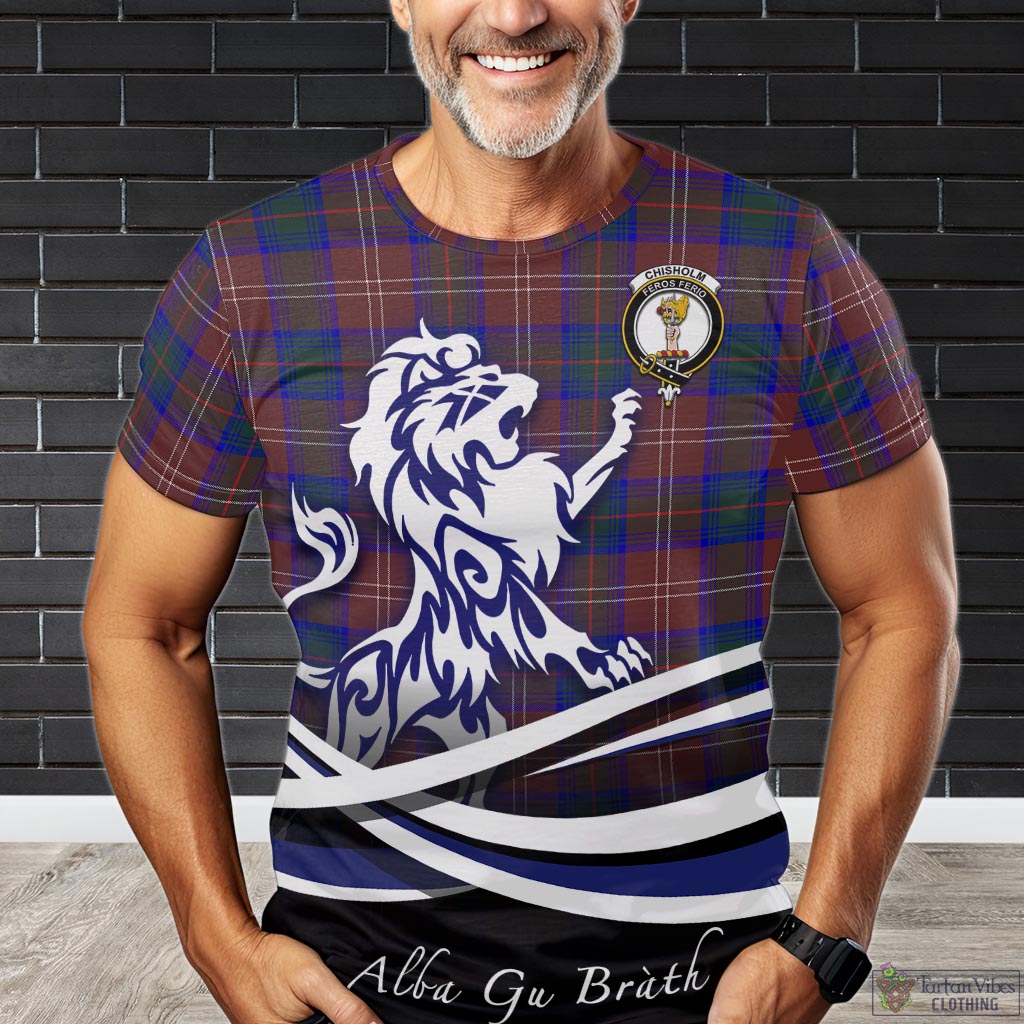 chisholm-hunting-modern-tartan-t-shirt-with-alba-gu-brath-regal-lion-emblem