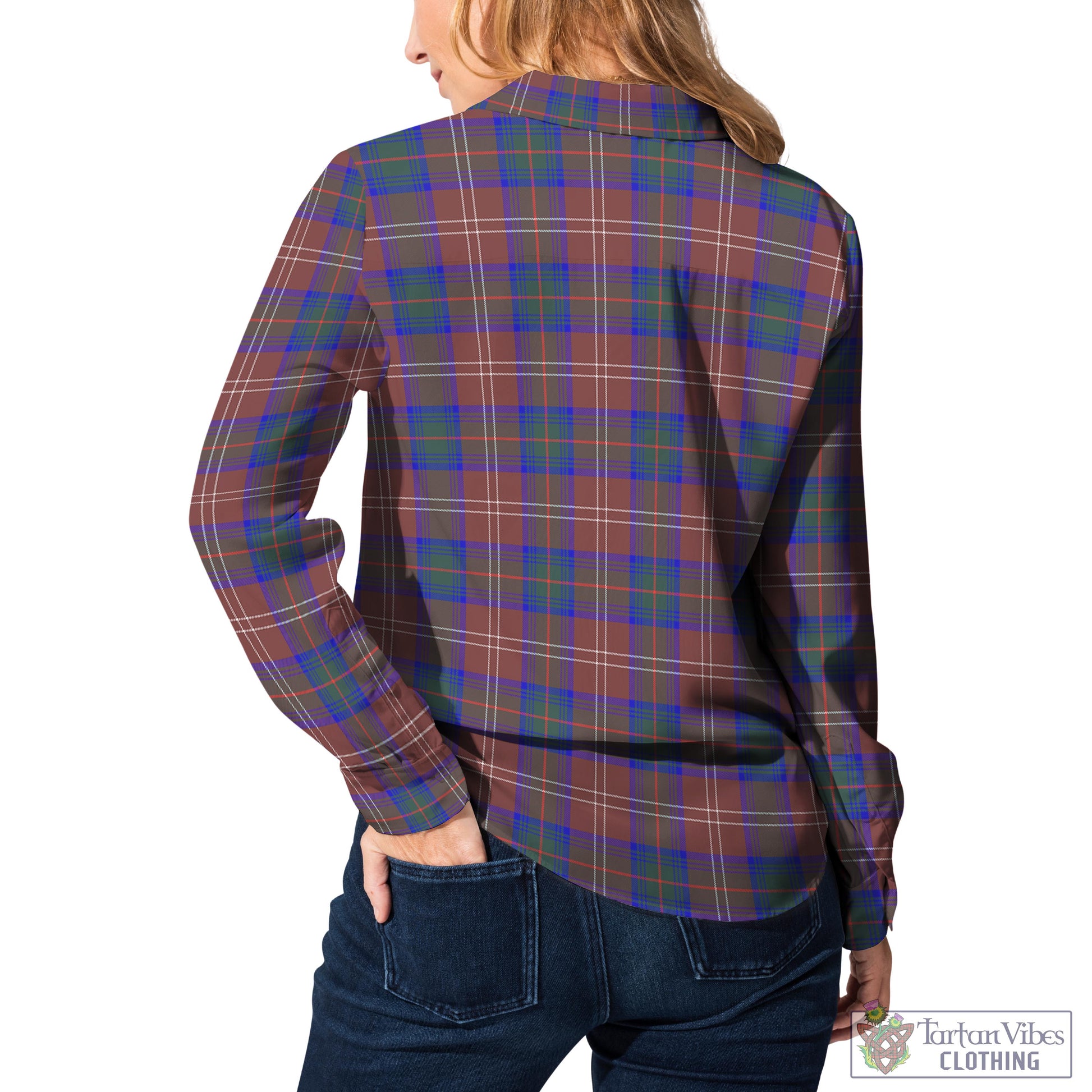 Chisholm Hunting Modern Tartan Womens Casual Shirt