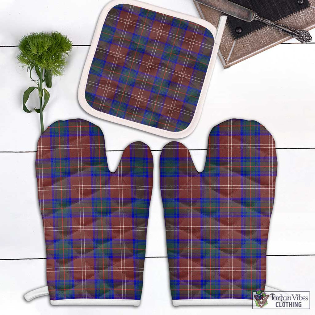 Chisholm Hunting Modern Tartan Combo Oven Mitt & Pot-Holder Combo 1 Oven Mitt & 1 Pot-Holder White - Tartan Vibes Clothing