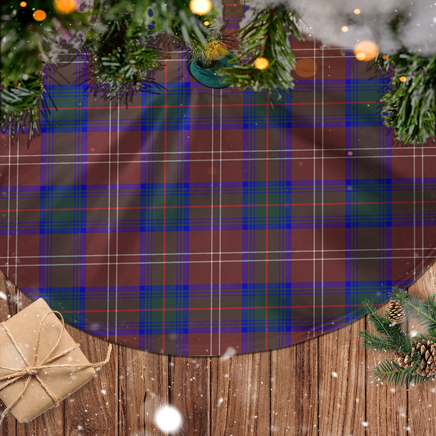 Chisholm Hunting Modern Tartan Christmas Tree Skirt - Tartanvibesclothing