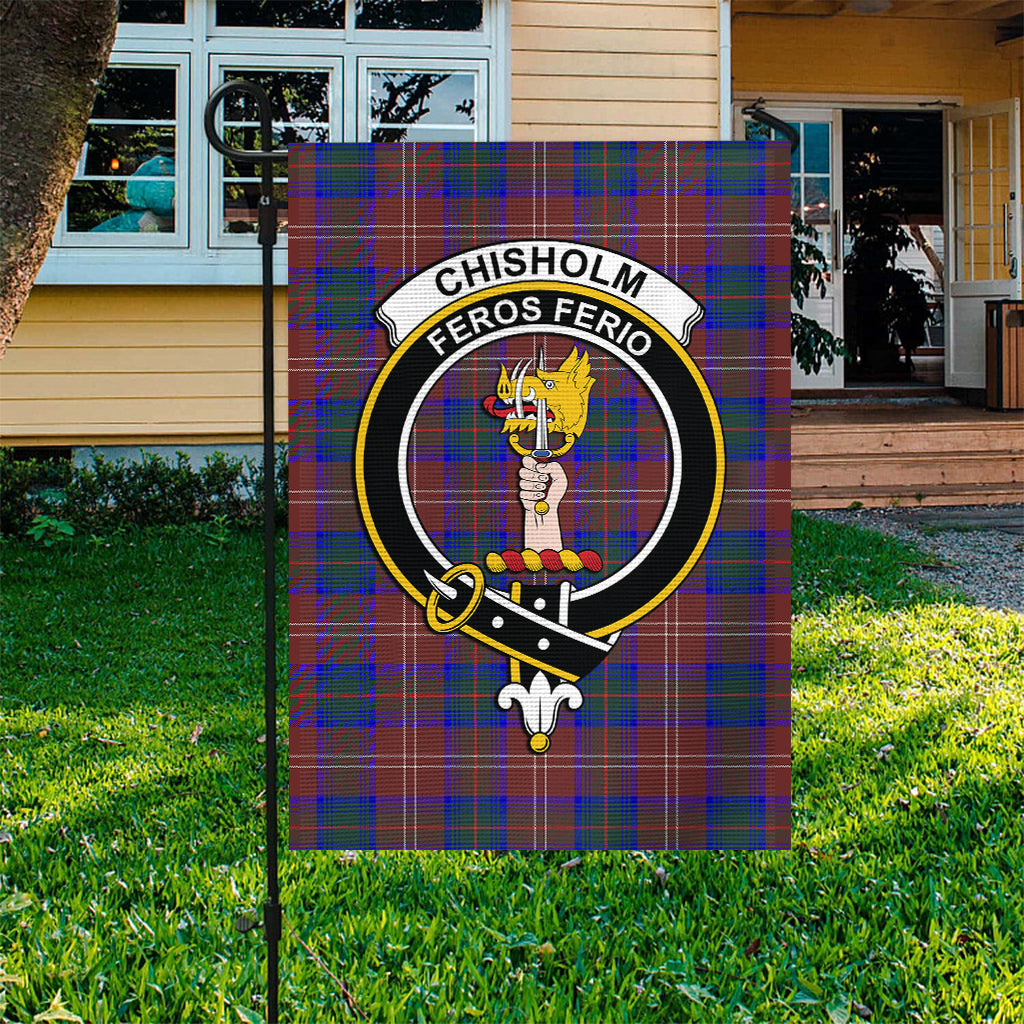 Chisholm Hunting Modern Tartan Flag with Family Crest - Tartan Vibes Clothing