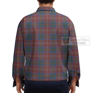 Chisholm Hunting Modern Tartan Unisex Lapel Cotton Jacket