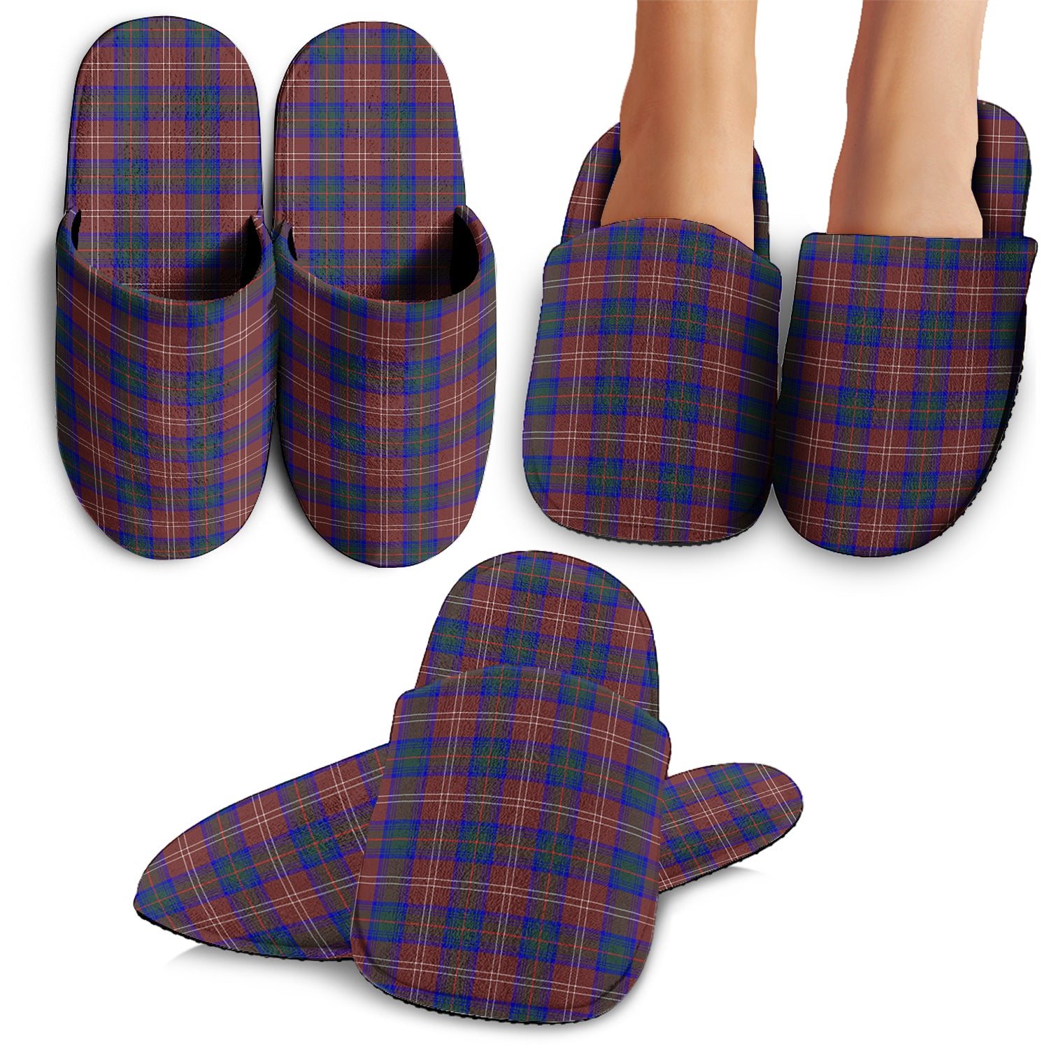 Chisholm Hunting Modern Tartan Home Slippers - Tartanvibesclothing