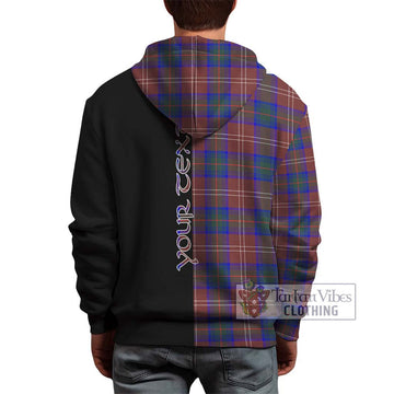 Chisholm Hunting Modern Tartan Hoodie with Family Crest and Half Of Me Style