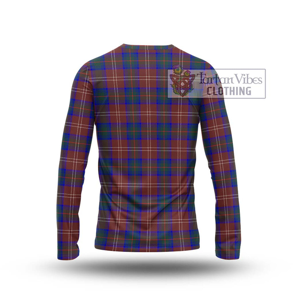 Chisholm Hunting Modern Tartan Long Sleeve T-Shirt with Family Crest DNA In Me Style - Tartanvibesclothing Shop