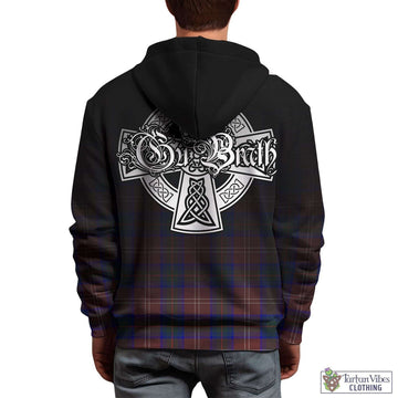 Chisholm Hunting Modern Tartan Hoodie Featuring Alba Gu Brath Family Crest Celtic Inspired