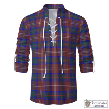 Chisholm Hunting Modern Tartan Men's Scottish Traditional Jacobite Ghillie Kilt Shirt