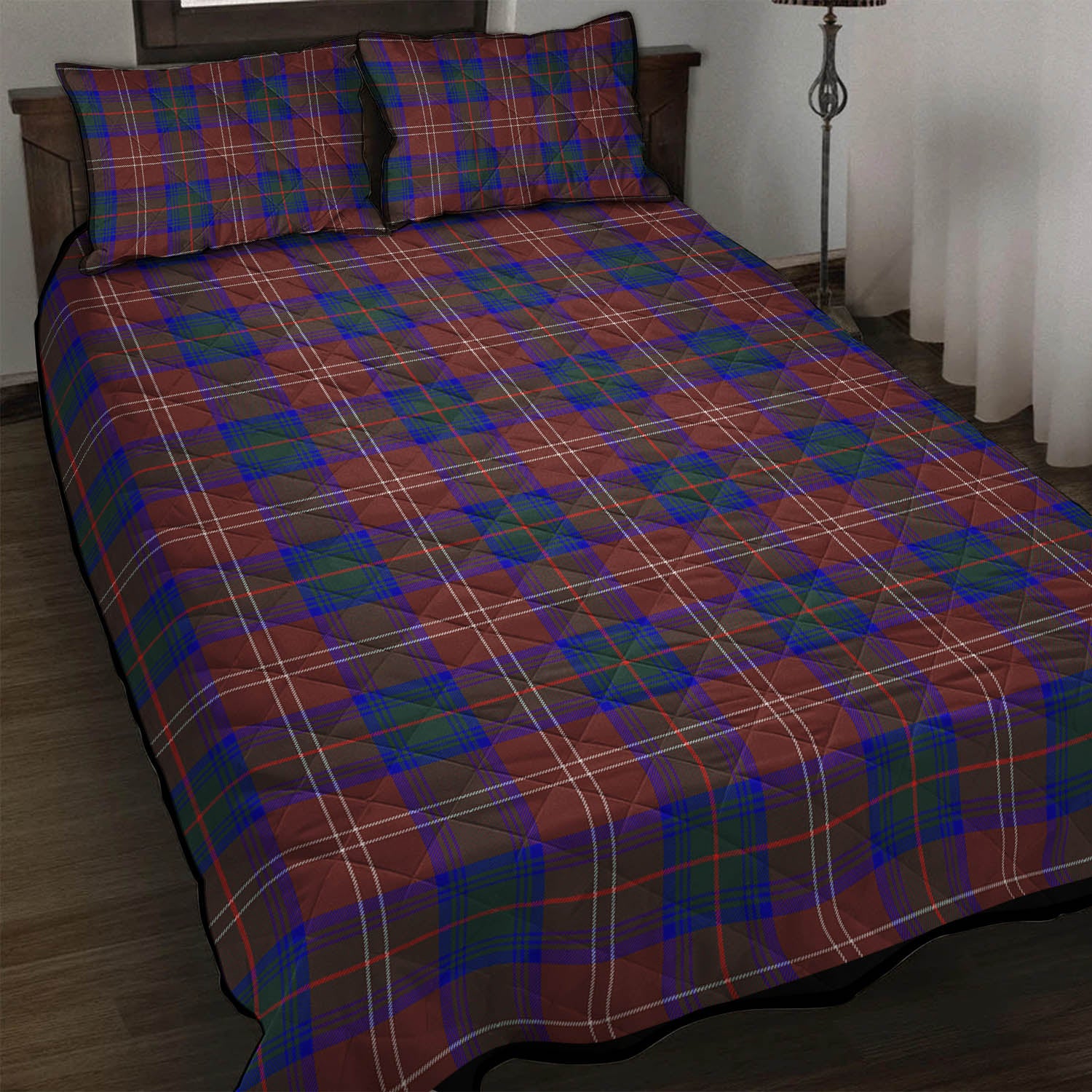 Chisholm Hunting Modern Tartan Quilt Bed Set - Tartan Vibes Clothing